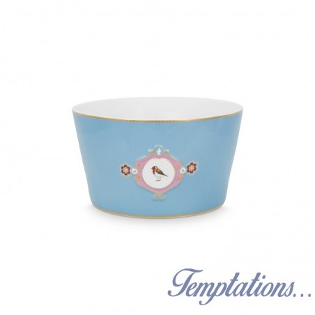 Petit saladier bleu 15 cm Love Birds Pip Studio