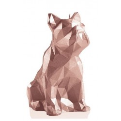 Bougie Bulldog Origami Rose...