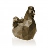 Bougie Poule origami Brass Candellana