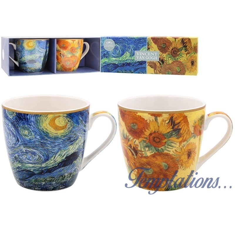 Set de 2 mugs déjeuner Vincent Van Gogh