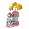 Vase le chat bleu caramel Pomme Pidou