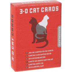 Jeu de Cartes Chats 3D Kikkerland