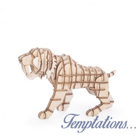 Puzzle en bois 3D Tigre Kikkerland.