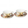 Set de 2 tasses à café Baci Milano Cosy Xmas gold