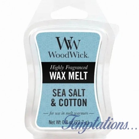 Cire Sea salt & cotton Woodwick