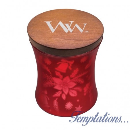 Bougie Hourglass Noël Crimson Berries -Woodwick