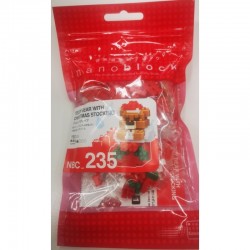 NanoBlock Teddy Bear avec hotte de noel