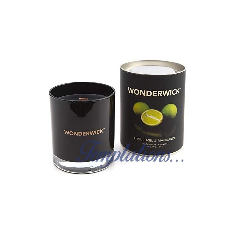 Bougie Wonderwick Citron Vert Basilic & Mandarine