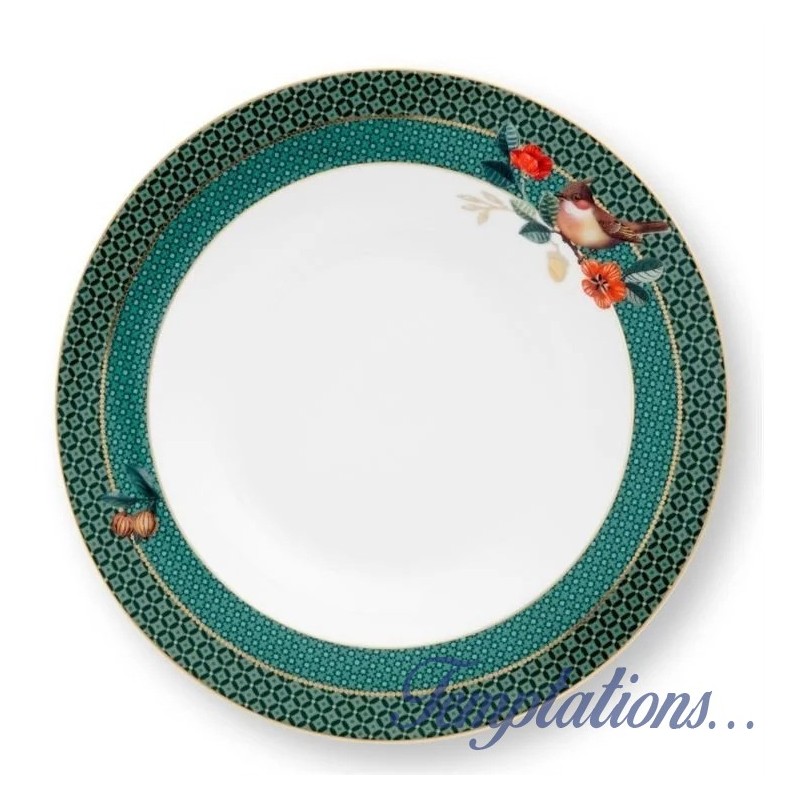 ASSIETTE CREUSE WINTER WONDERLAND - VERT - 21,5CM-PIP STUDIO