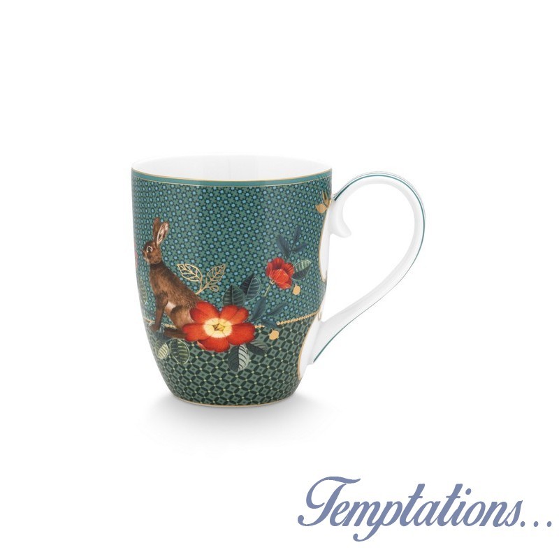 MUG XL WINTER WONDERLAND LAPIN - VERT - 450 ML-PIP STUDIO