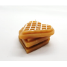 Petite bougie en forme de gaufre