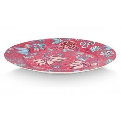 Assiette de présentation Flower Festival Dark Pink- 32cm-Pip Studio