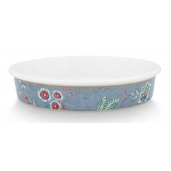 Plat de cuisson rond Flower Festival bleu clair-Pip Studio