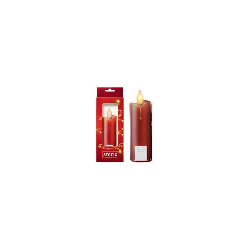 Sticker Led candle rouge