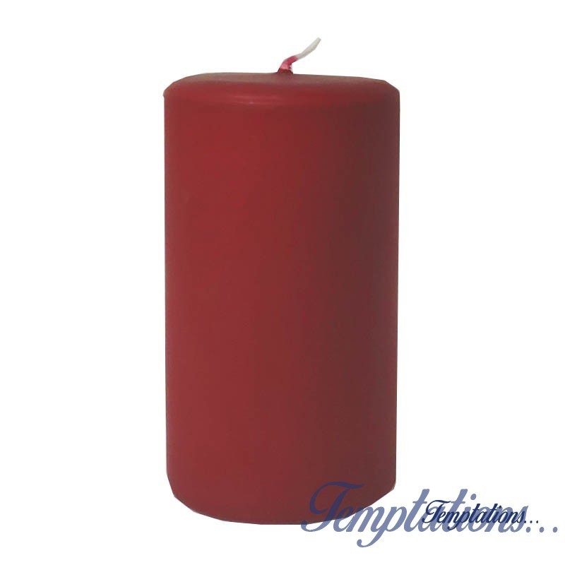 Bougie pilier Velours Chic 12,5 cm Rouge - Bougie La Française