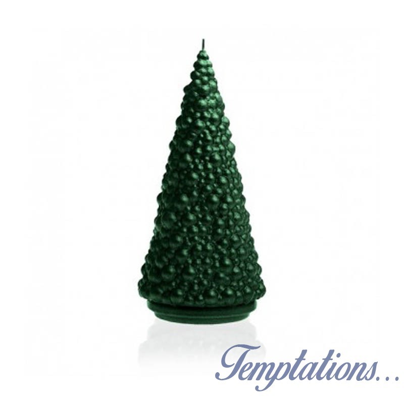 Bougie Sapin Noël Vert Metal -Candellana