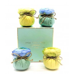 Coffret vert 4 baby boules à parfumer – Atelier Catherine Masson