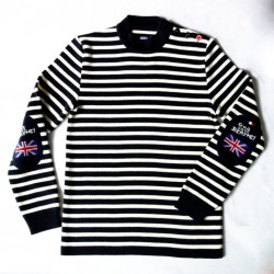 Pull marin rayé homme God save Berth