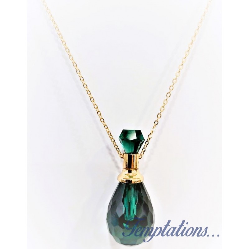 Collier de parfum Emeraude - Peacock Parfumerie