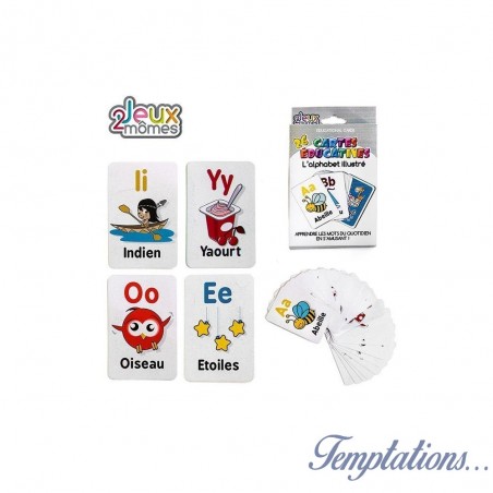 Set 26 Cartes Educatives Alphabet Illustre