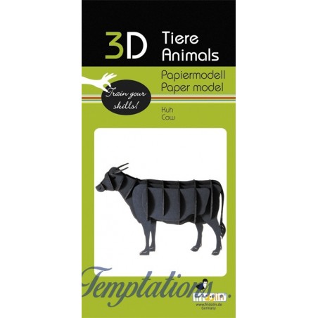 Maquette 3D en papier – Vache