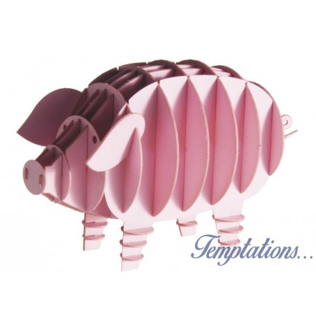 Maquette 3D en papier – Cochon