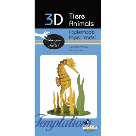 Maquette 3D en papier – Hippocampe